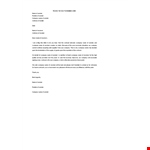 Vendor Service Termination Letter Template example document template
