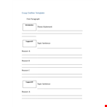Create a Stellar Essay with Our Easy-to-Use Outline Template example document template