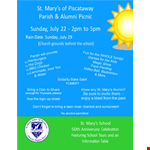 Create a Buzz with Our Sunday Picnic Flyer Template example document template