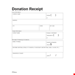 Create a Professional Donation Receipt With Our Non Profit Donation Template example document template