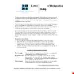 Thank You Resignation Letter for Employers | Official Resignation Template example document template