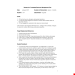Effective Classroom Management Plan for Improved Behavior example document template