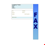 Printable Fax Cover Sheet Template - Download Free PDF Fax Cover Sheets example document template