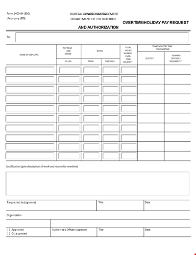 Authorize Overtime Pay Requests for Employees