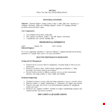 Industrial Engineering Resume Example example document template
