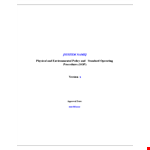 Information Security Policy: Ensuring Physical and System Access example document template