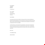 Short Term Employment Resignation Letter example document template