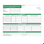 Overtime Leave Authorization Form example document template