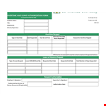 Overtime Leave Authorization Form example document template 