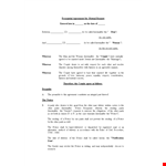 Marriage Contract Template - Create a Legal Agreement for Couples example document template