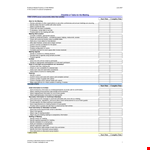 Printable Task Checklist Template example document template