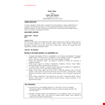 Hr Fresher Resume Format Doc example document template