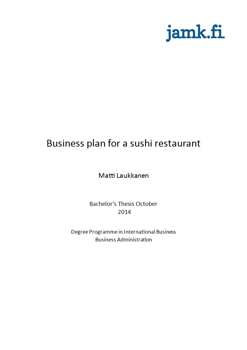 Small Restaurant Business Plan Sample small-restaurant-business-plan-sample