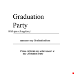 Great Graduation Party Invitation Templates - Customize Now | Hayyitws example document template