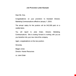 Congratulations on Your Promotion - Create a Memorable Career Moment example document template 