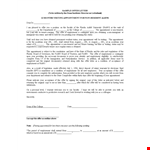 Employment Appointment Offer Letter example document template
