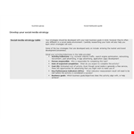 Social Media Strategy Template example document template