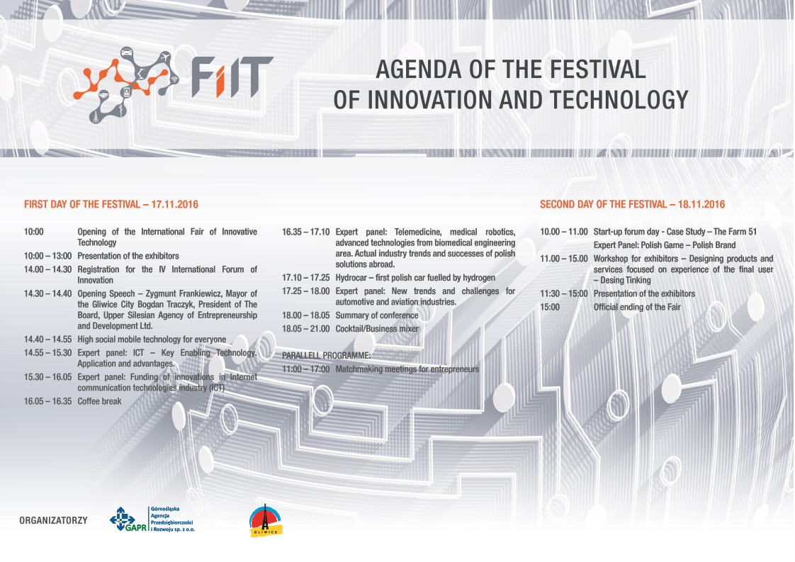 Festival Program Agenda