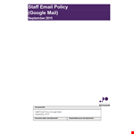Company Policy Email Signature example document template 