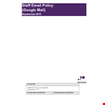 Company Policy Email Signature example document template