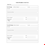 Disciplinary Action Form - How to Take Labor Disciplinary Action for Students and Supervisors example document template
