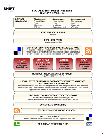 Effective Press Release Template | Improve Your PR Strategy | Contact Us