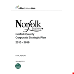 Final Corporate Strategic Plan for Community Strategic County Norfolk example document template