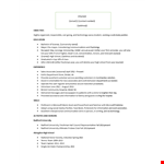 College Freshmen Resume example document template