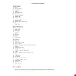 Event Box Items Checklist Template: Ensure a Successful Event with These Essential Items example document template