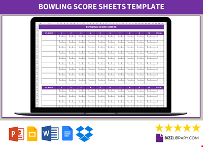 Bowling Score Sheet