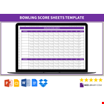 Bowling Score Sheet example document template