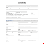 Professional Employment Application Template - Free Download example document template
