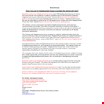 Political Press Release Template example document template 