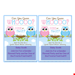Gender Reveal Invitation Templates - Celebrate the Excitement with a Unique Gender Reveal Experience example document template 