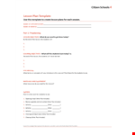 Lesson Plan Template for Efficient School Planning example document template