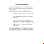 Legal Memorandum Format Sample | Living, Garage Quarters & More | Stripe & Porch example document template
