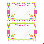 Customizable Thank You Card Template - Express Your Gratitude example document template