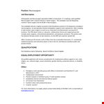 Neurologist Surgeon Job Description example document template