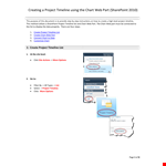 Project Timeline Chart - Simplify Your Project Management with a Click example document template