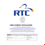 Employment Application Template - Apply for a Job with Ease example document template