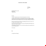 Resignation Letter Email for HR, Company, and Department example document template