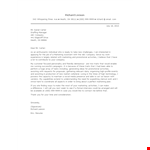 Marketing Assistant Application Letter example document template