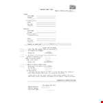 Combined Money Order example document template