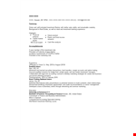 Commercial Banking Intern Resume example document template