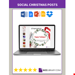 Christmas LinkedIn Post example document template