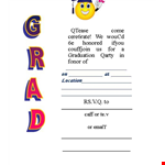 Create Unique Graduation Invitations with Our Free Templates example document template