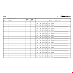 Classroom Attendance Sign In & Sheet Template example document template