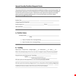 Faculty Position Request May Hbgzqwfz example document template