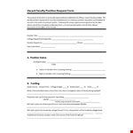 Faculty Position Request May Hbgzqwfz example document template 