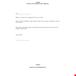 Contract Offer Rejection Letter Template example document template